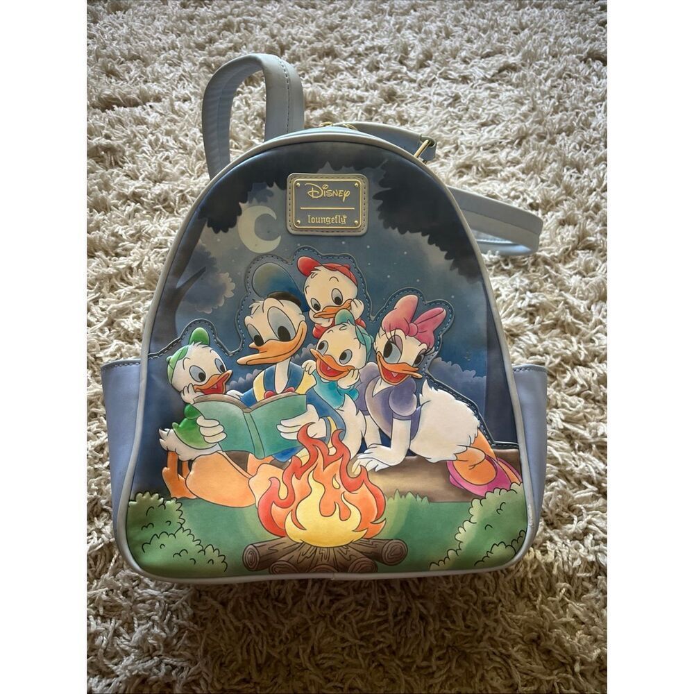 Loungefly Disney Donald Duck Group Campfire Mini Backpack
